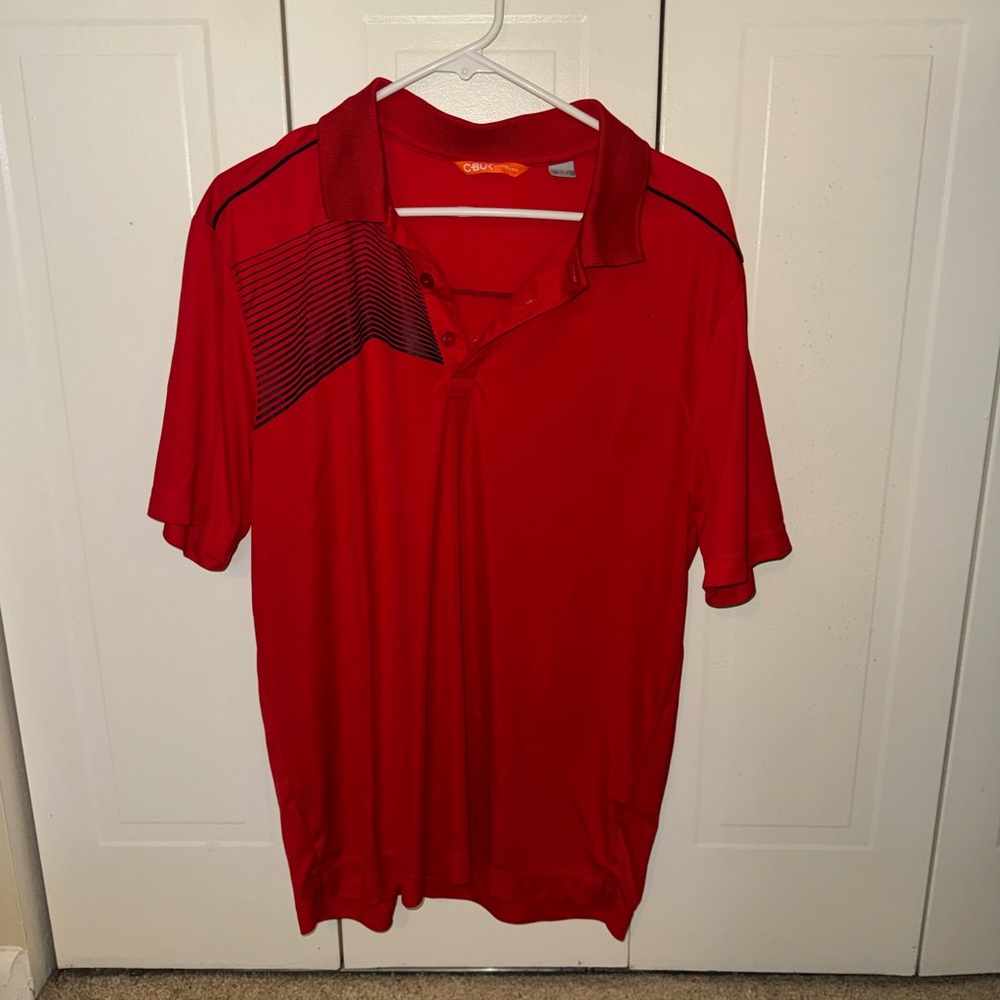 Cutter & Buck Red Men's Polo Shirt Golf